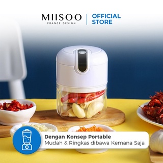 MIISOO Portable Blender Gilingan Mini Bumbu dan Daging dengan USB